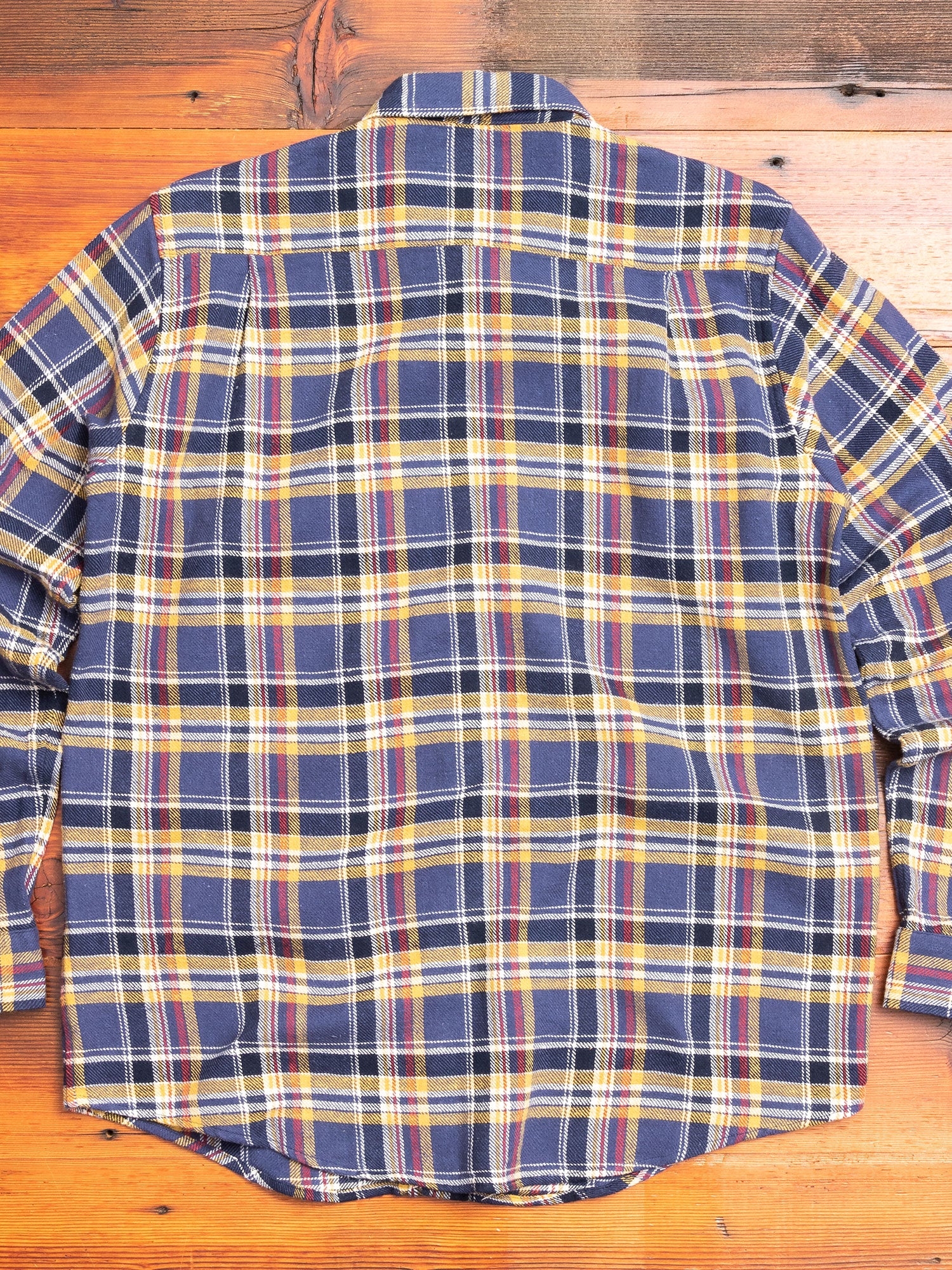 "Vespa P's" Check Flannel in Blue - Image 7