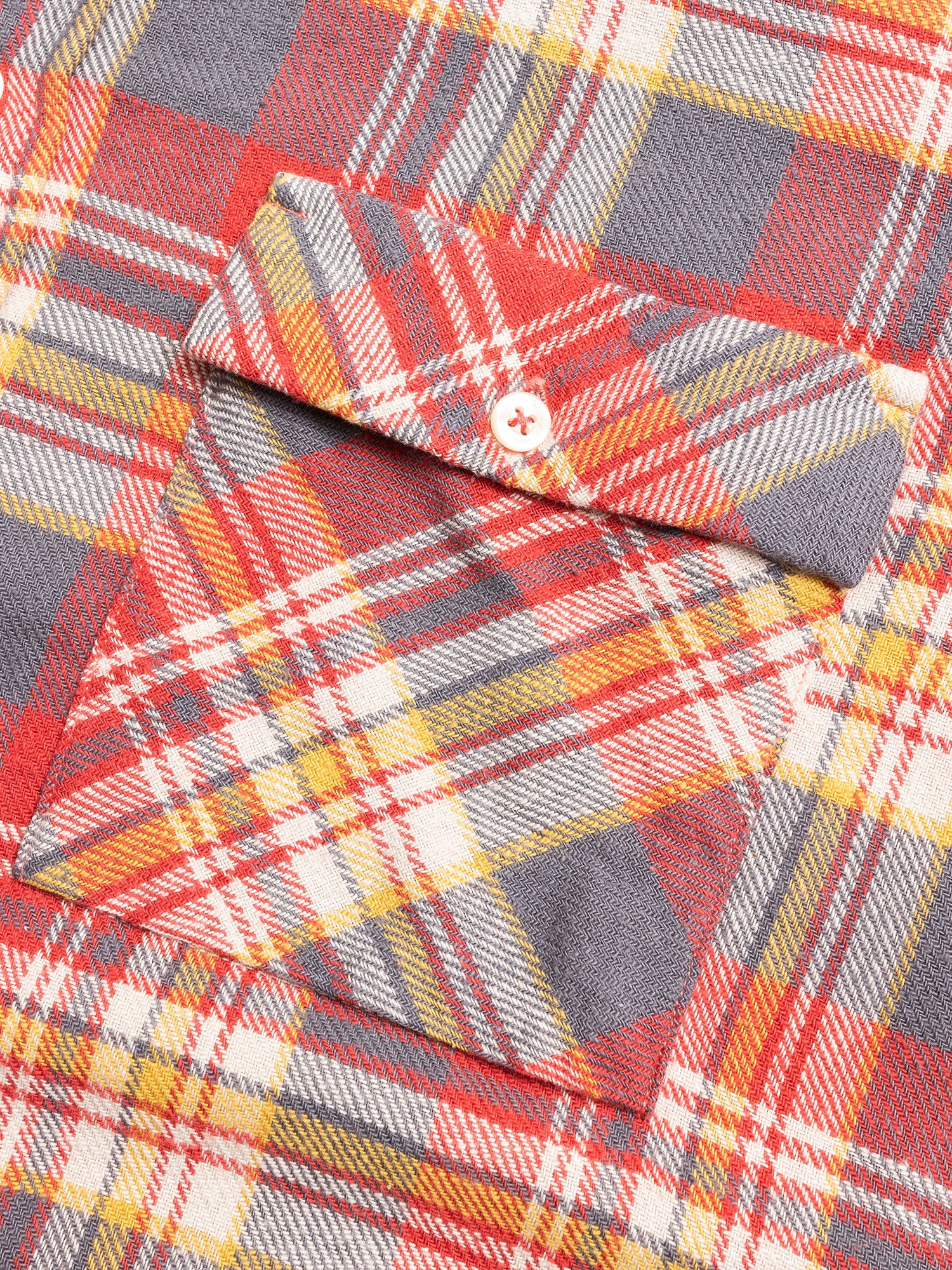"Vespa P's" Check Flannel in Red - Image 3