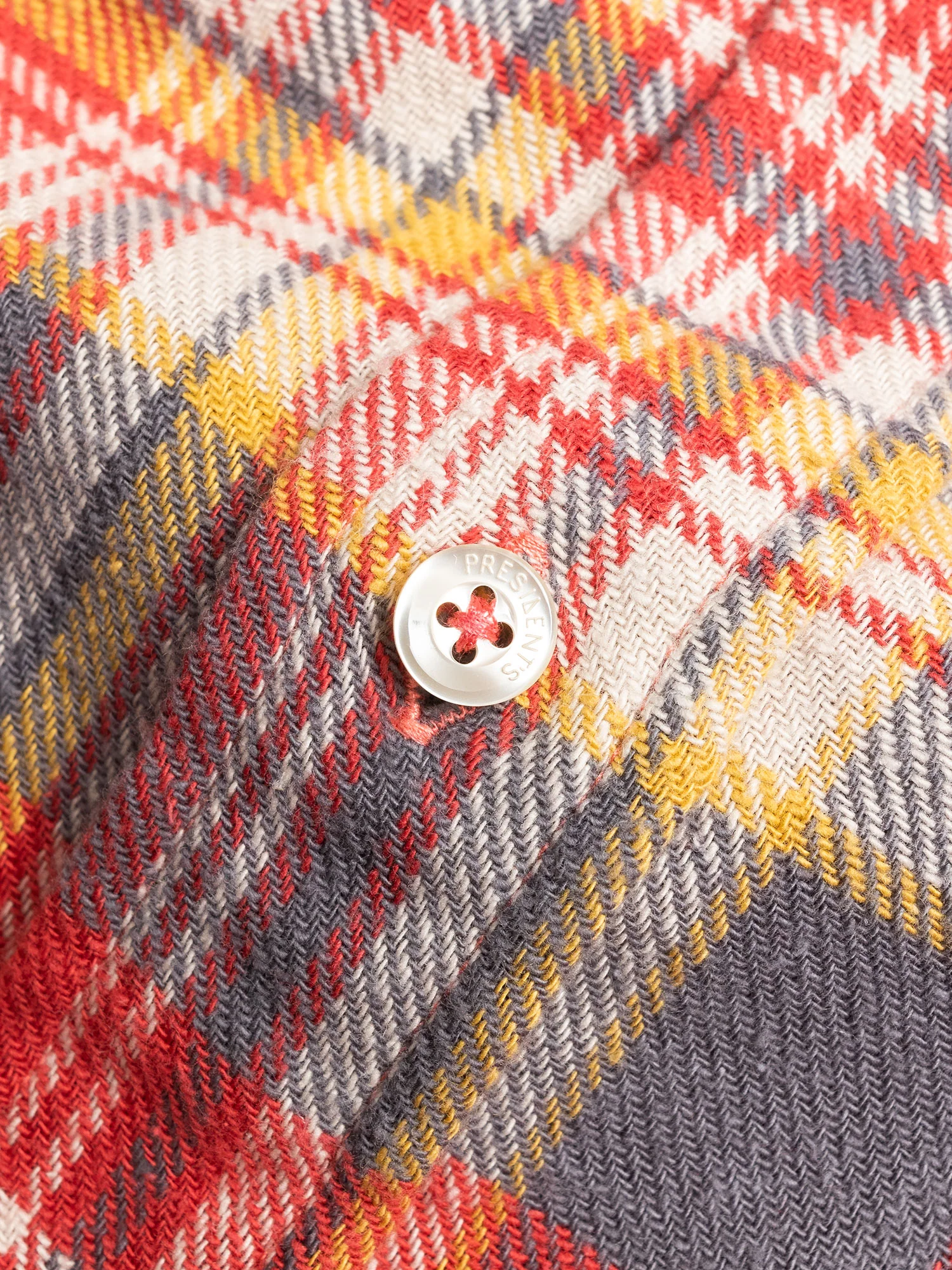"Vespa P's" Check Flannel in Red - Image 4