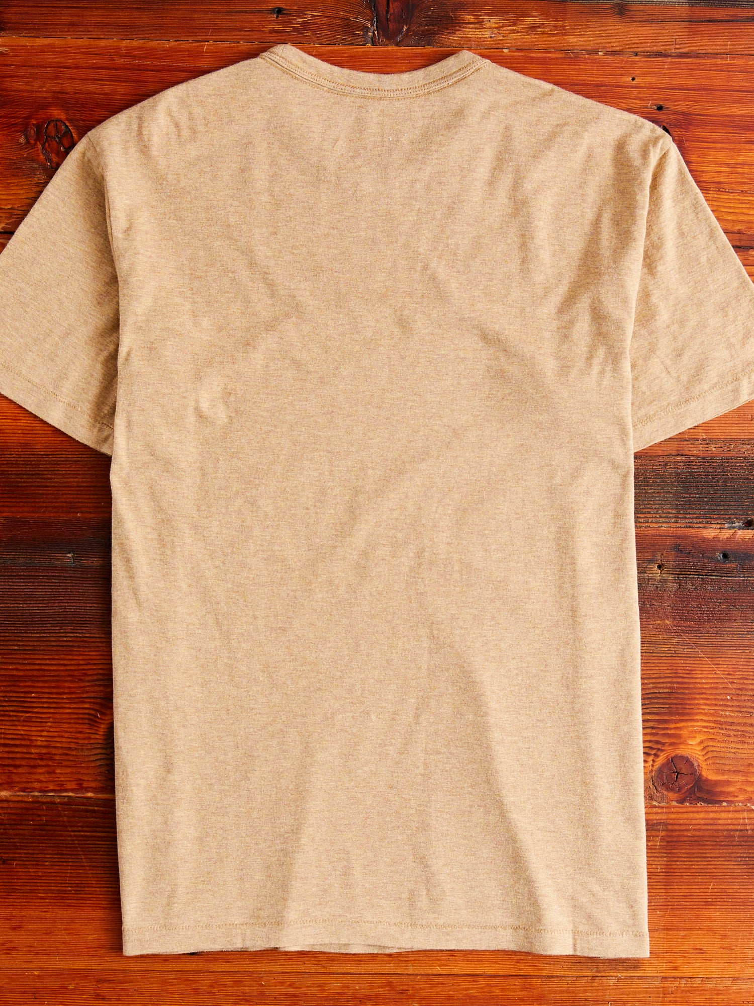 Vintage Knit T-Shirt in Khaki Heather - Image 7