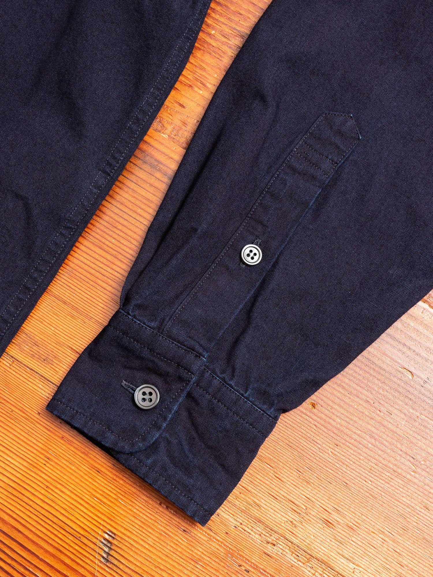 Vintage Twill Box Button-Down Shirt in Indigo - Image 5