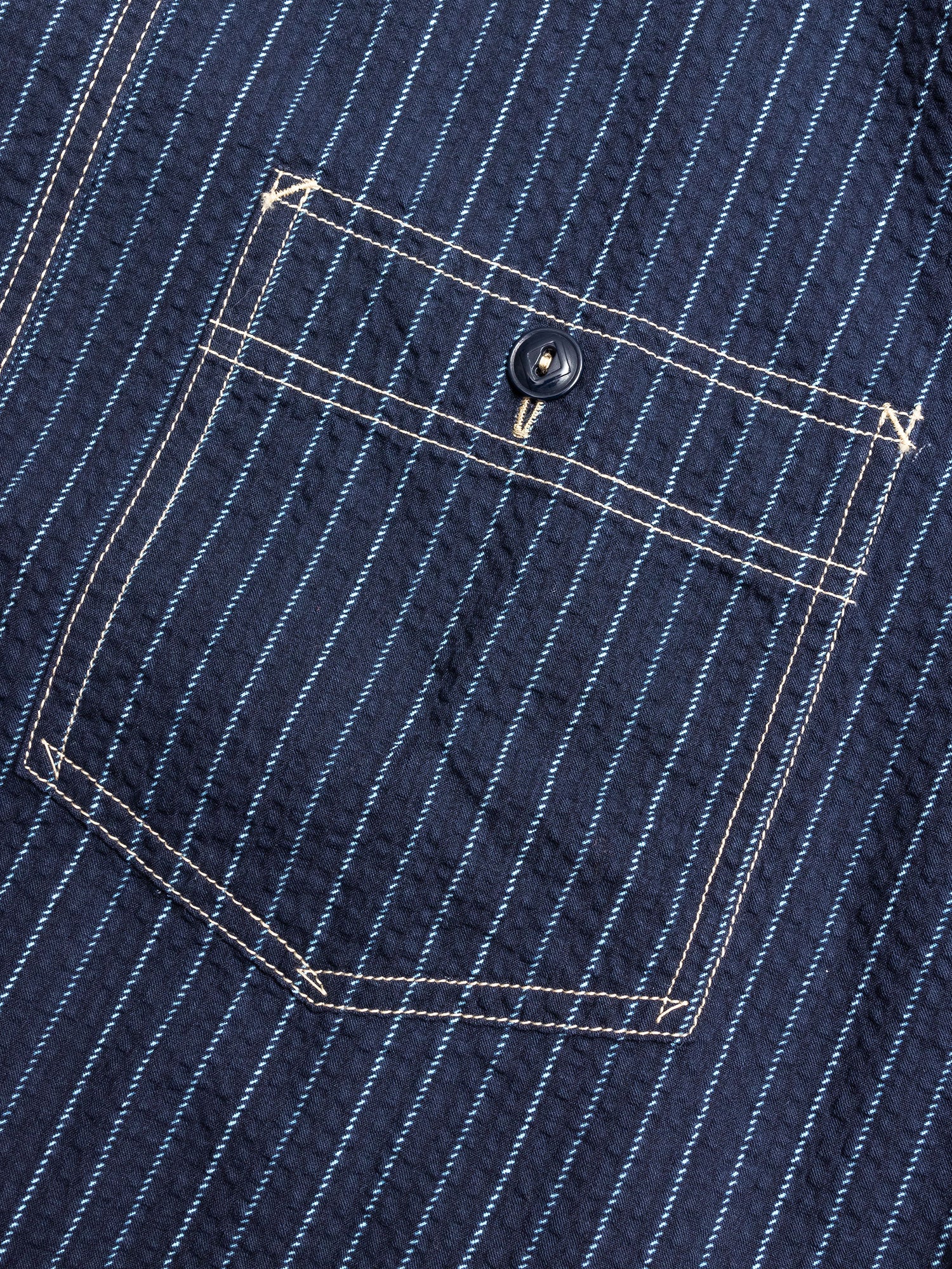 Wabash Button-Down Shirt in Navy - Image 3