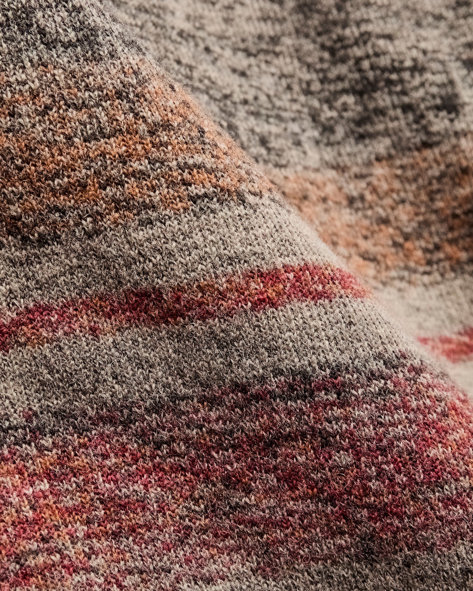 Wallace Jacquard Jacket in Red/Multi - Image 8