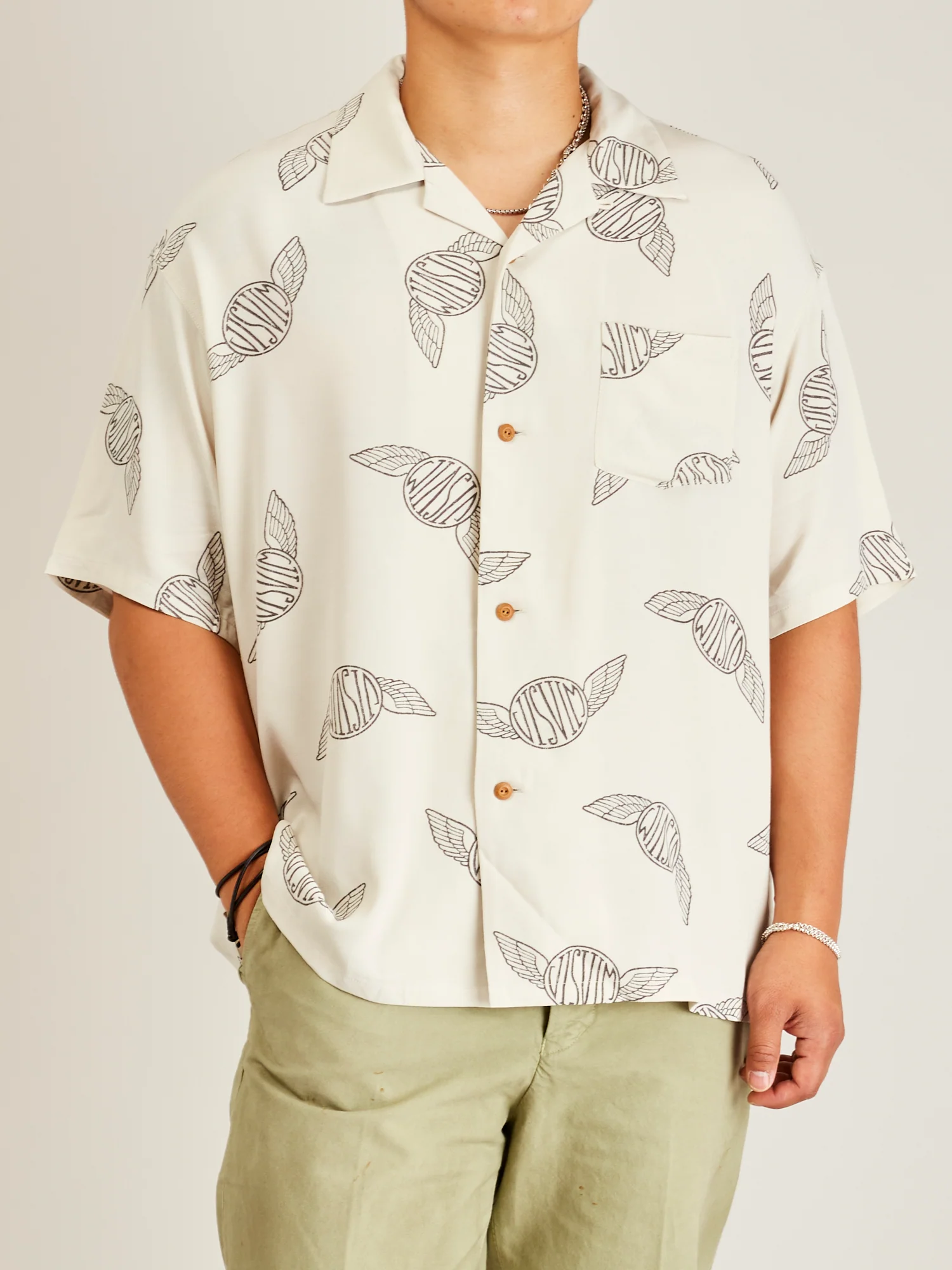 Wallis Shirt S/S in Ivory - Image 2