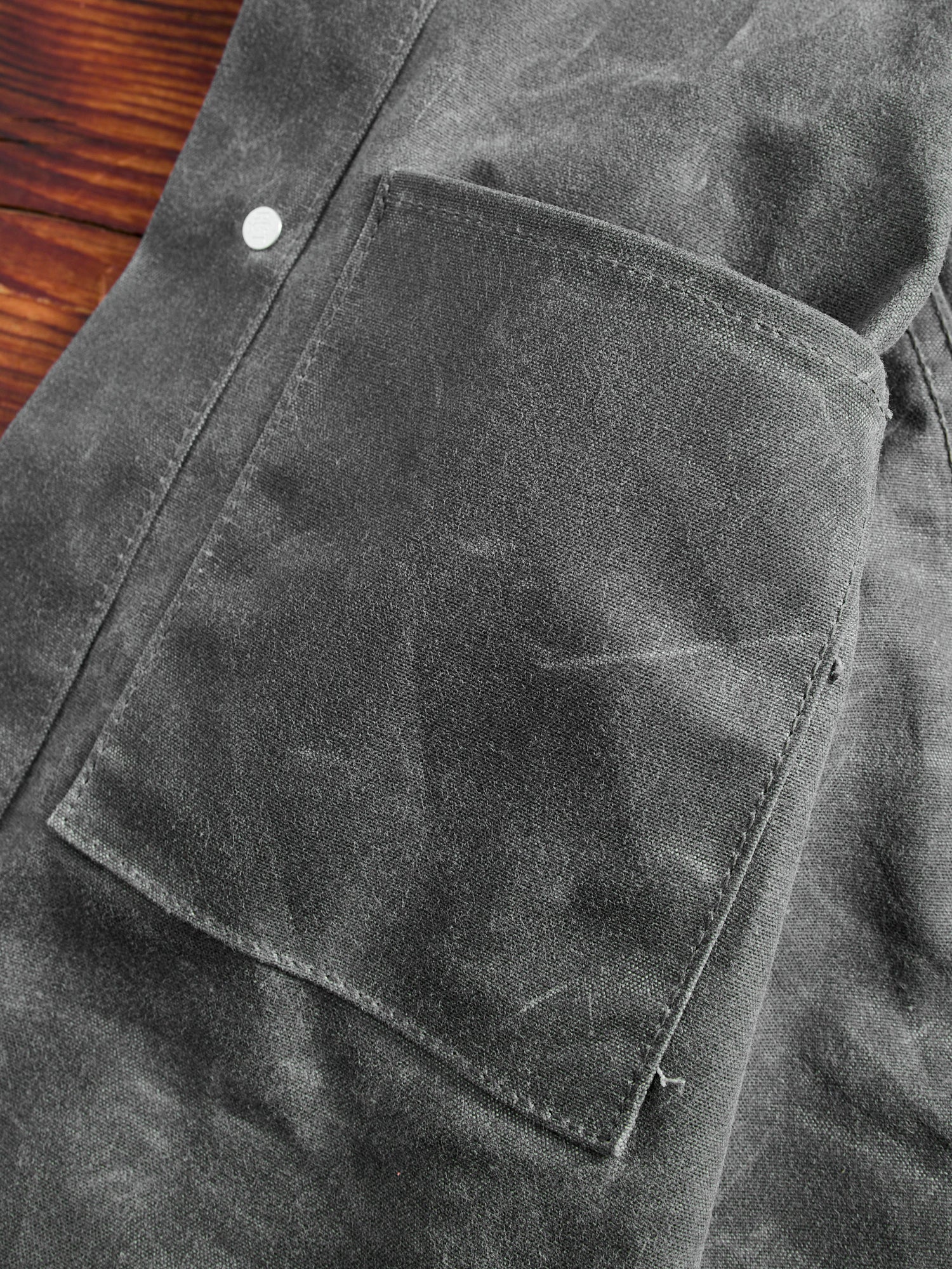 Waxed Canvas Ridgeline Supply Jacket in Grey - Image 9