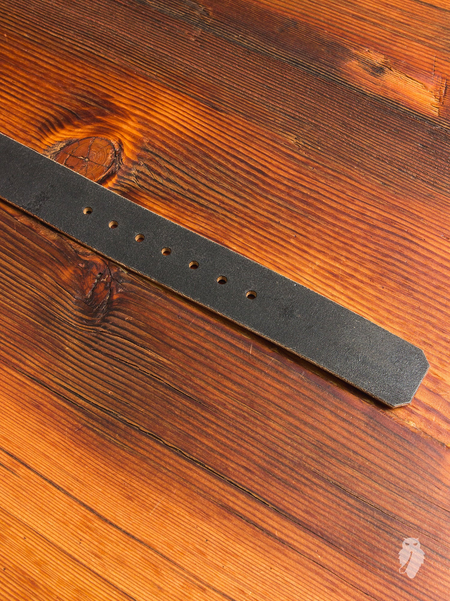 "Wenatchee Belt" in Rough-Out Black Horse Hide - Image 4