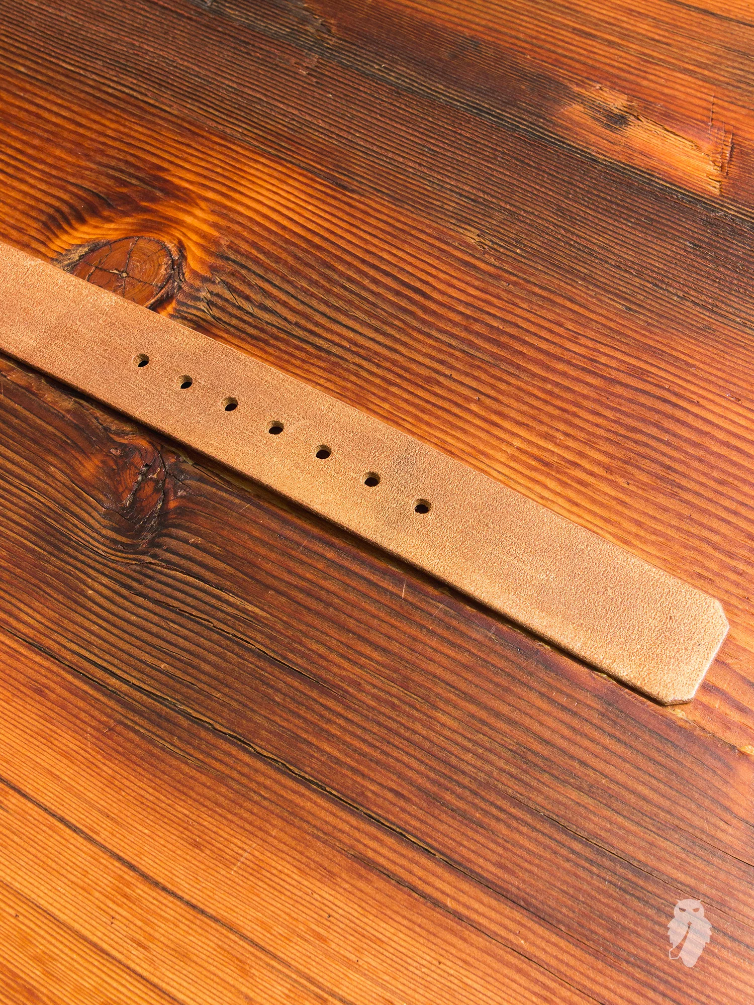 "Wenatchee Belt" in Rough-Out Natural Horse Hide - Image 4