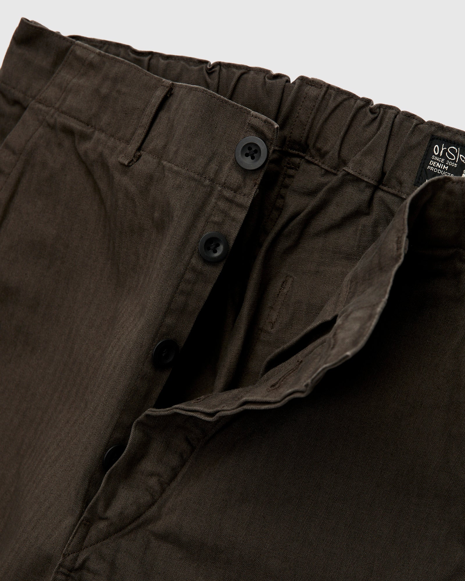 Wide Fit French Work Pants in Coffee Brown - Image 8