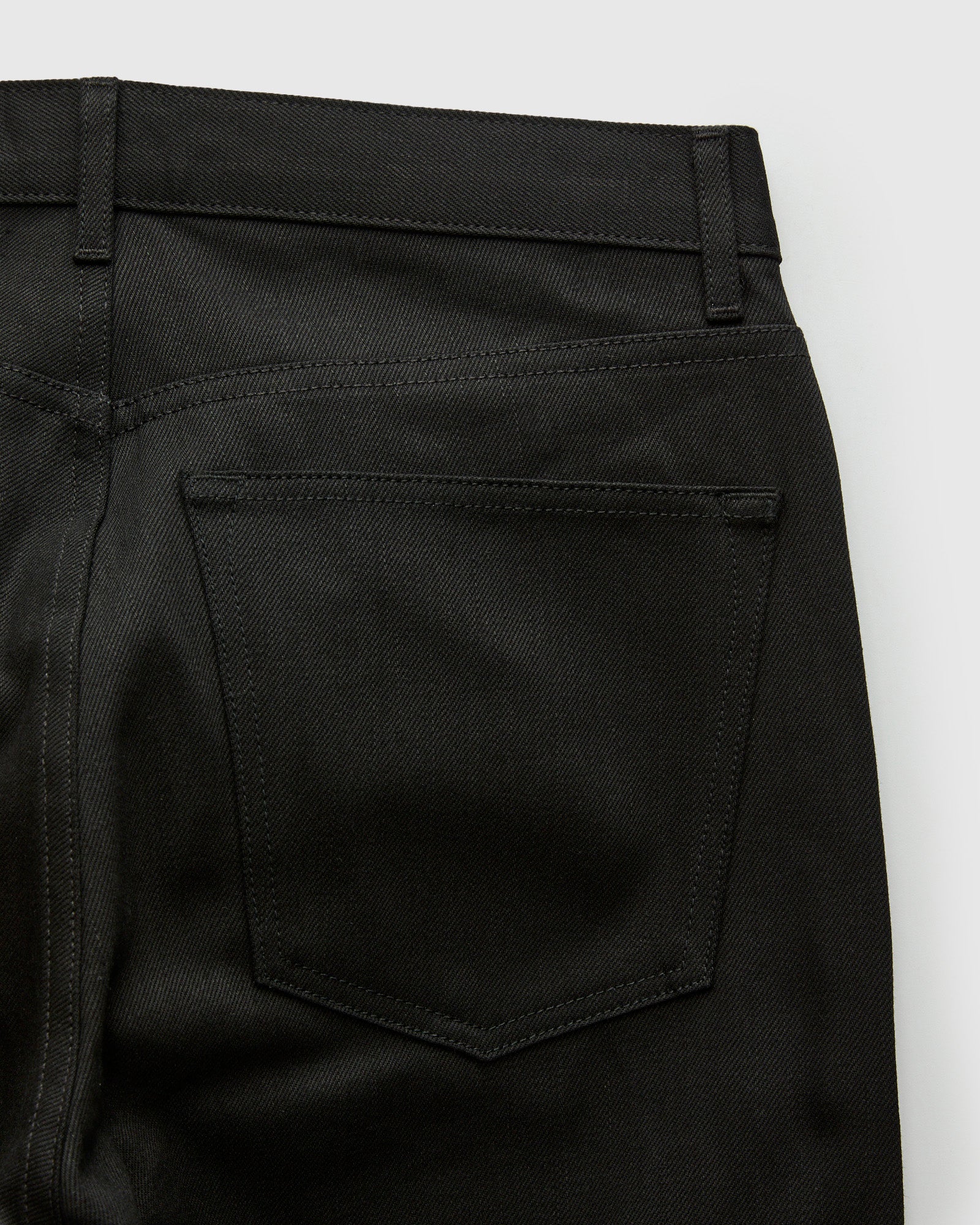 "Willie" 13oz Black Selvedge Denim - Classic Straight Fit - Image 4