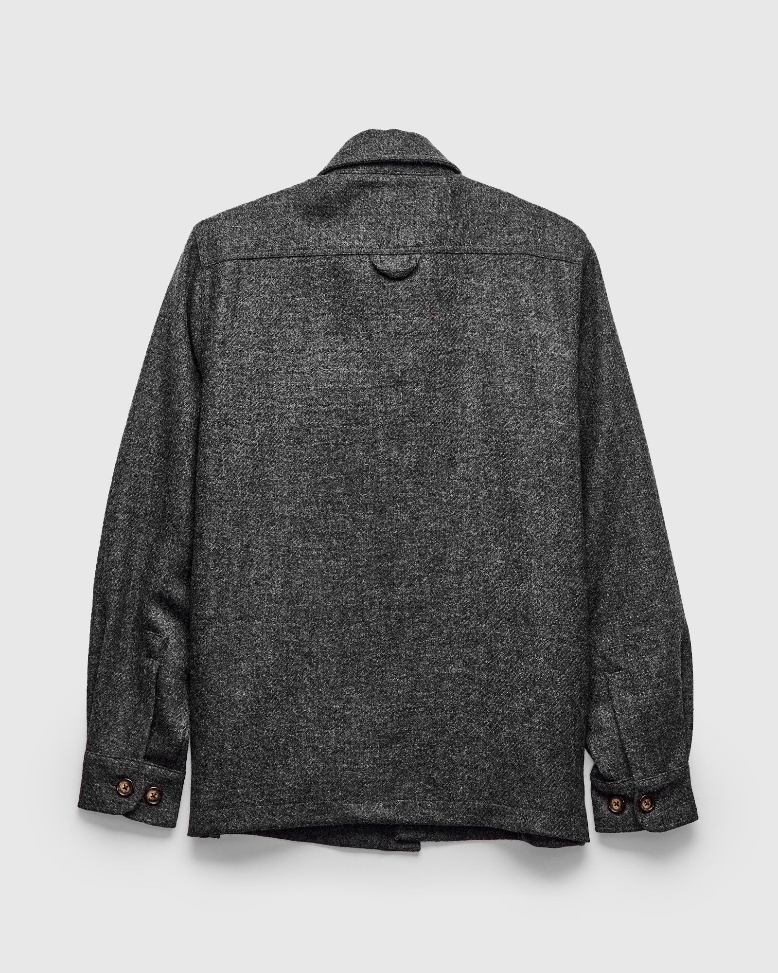 Wool Field Overshirt in Grey - Image 3