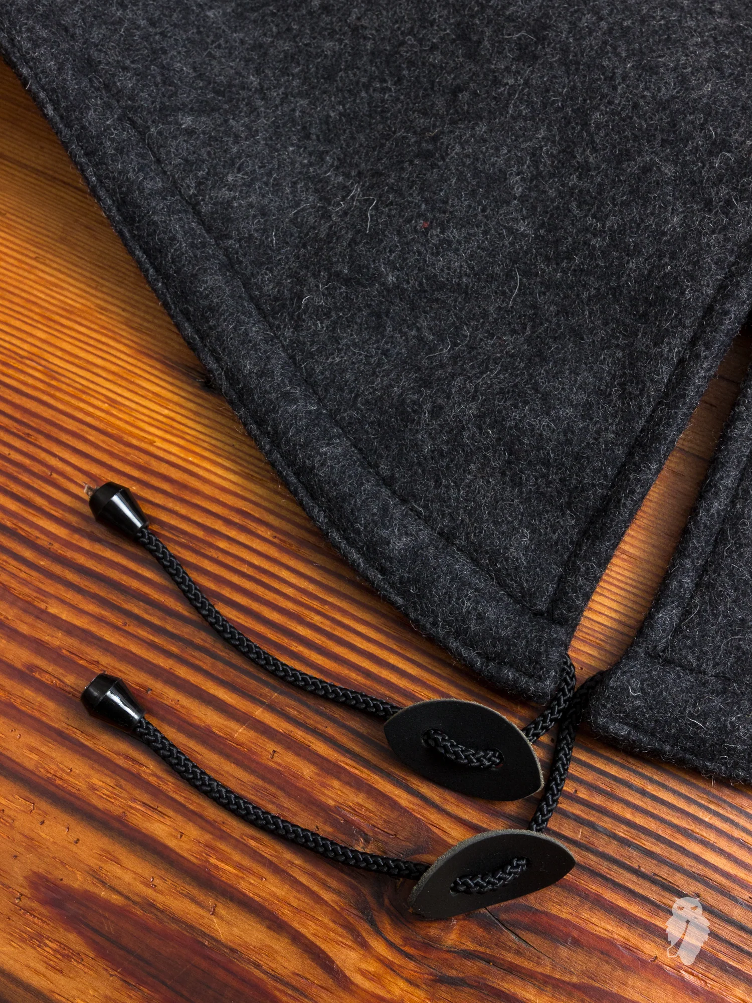 Wool Fishtail Parka in Charcoal - Image 12