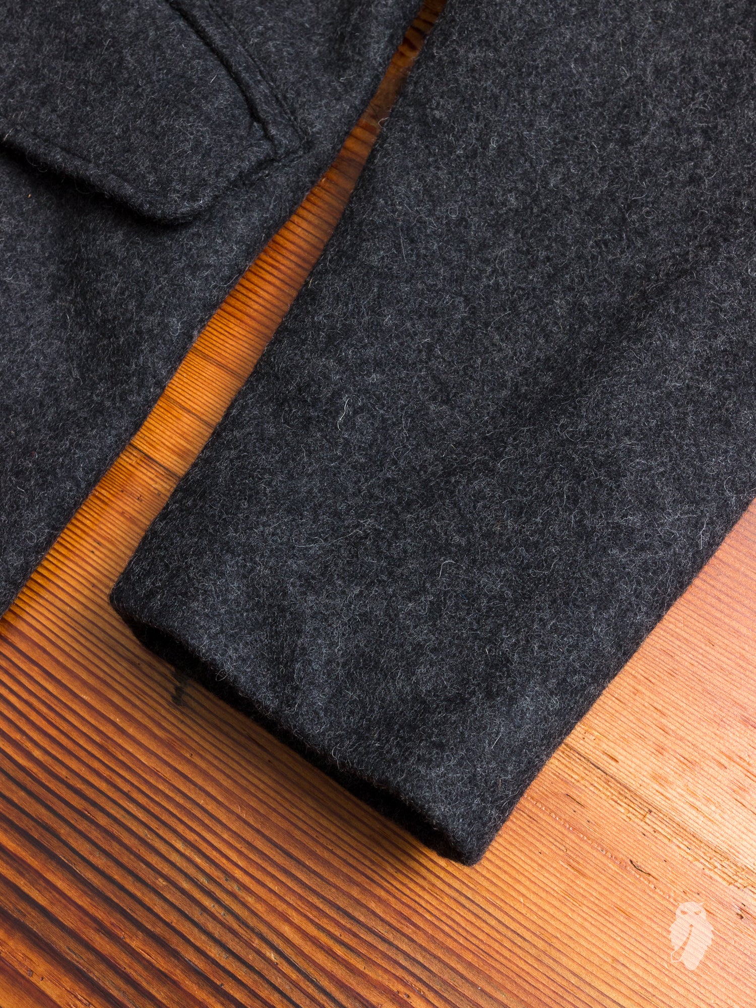 Wool Fishtail Parka in Charcoal - Image 9