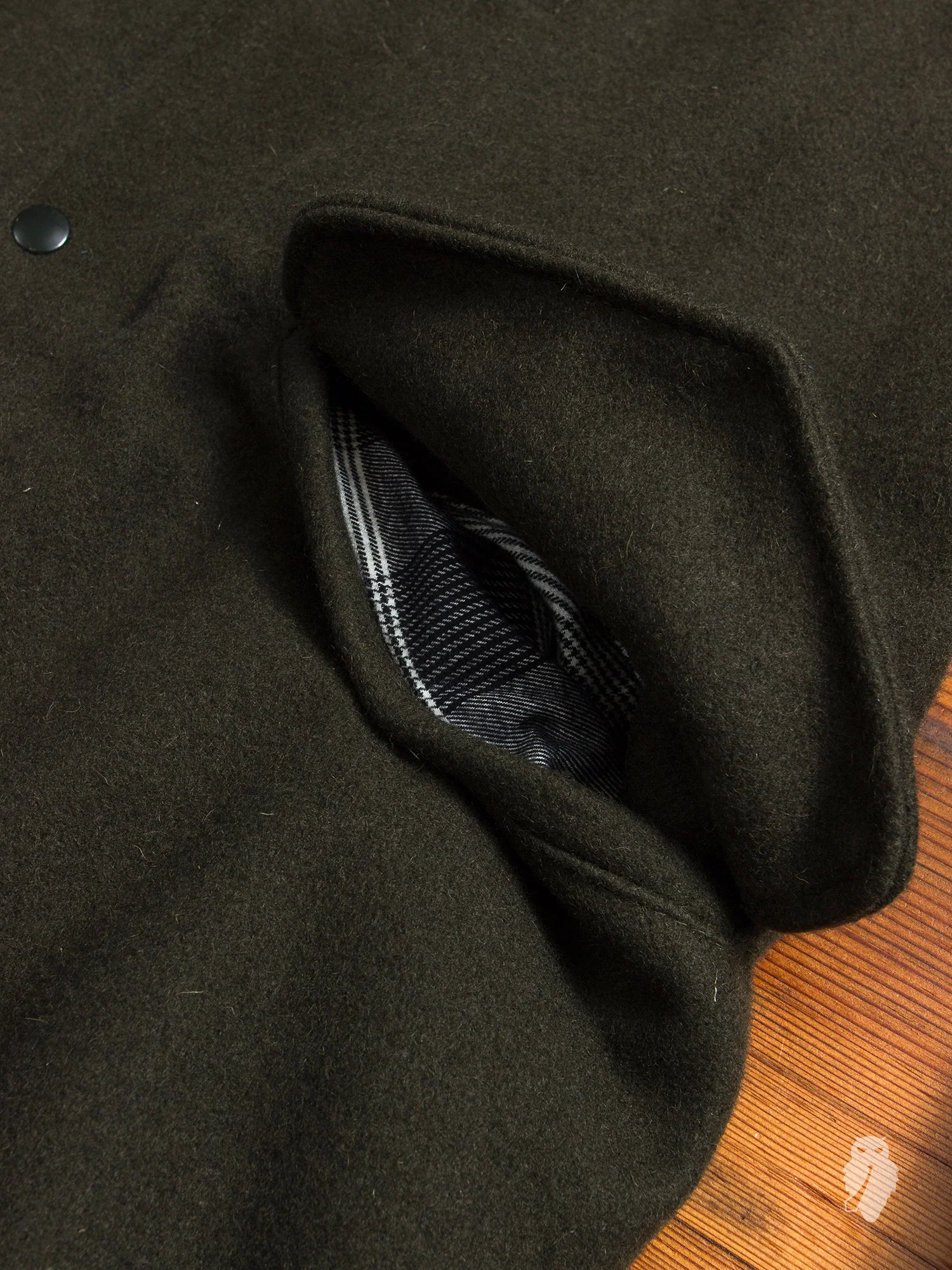 Wool Fishtail Parka in Loden Green - Image 7