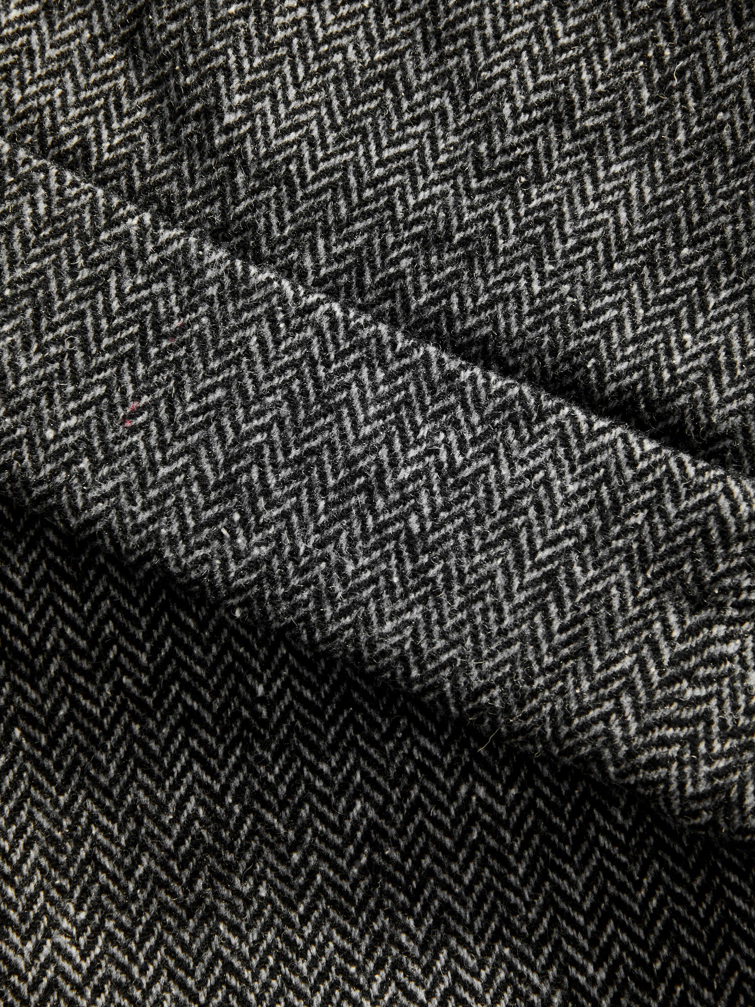 Wool Herringbone Carlyle Pants in Grey - Image 9