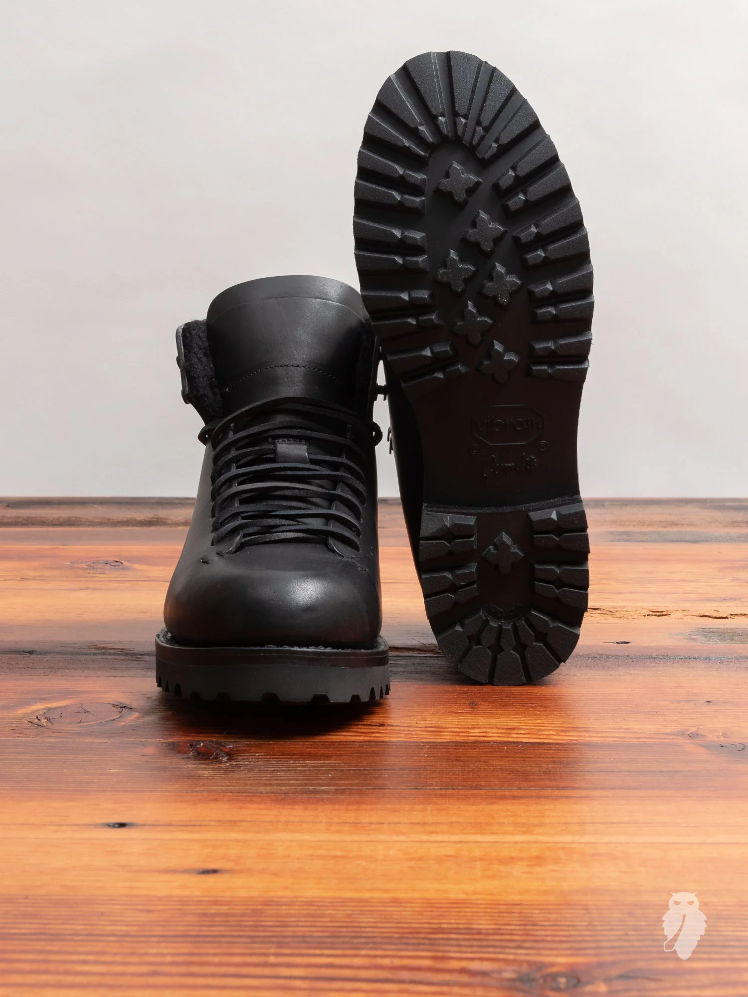 Wool Hiking Boot in Black - Image 2