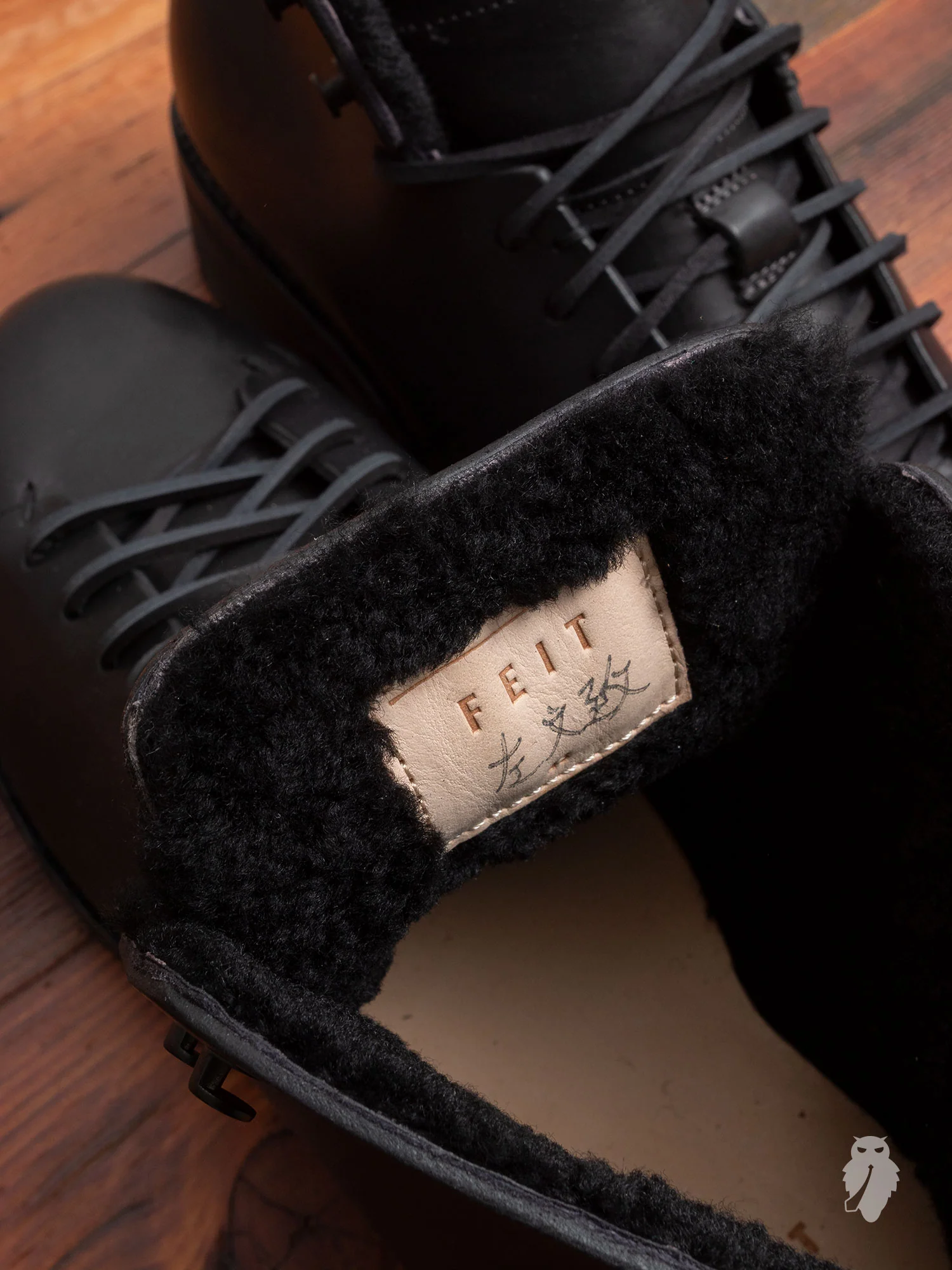 Wool Hiking Boot in Black - Image 4