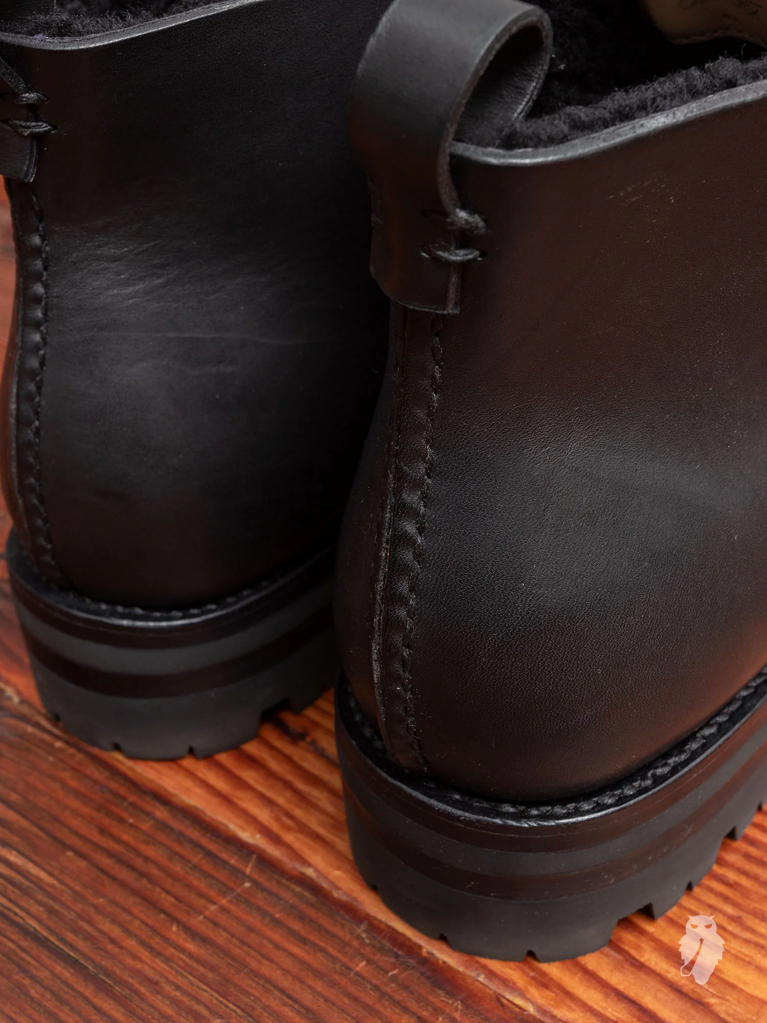 Wool Hiking Boot in Black - Image 5