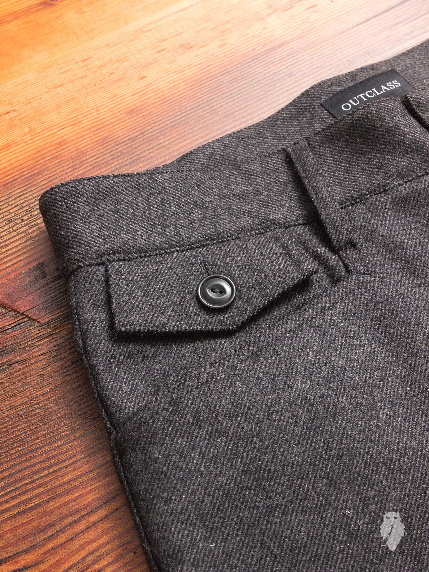 Wool Twill Cargo Pants in Grey - Image 4