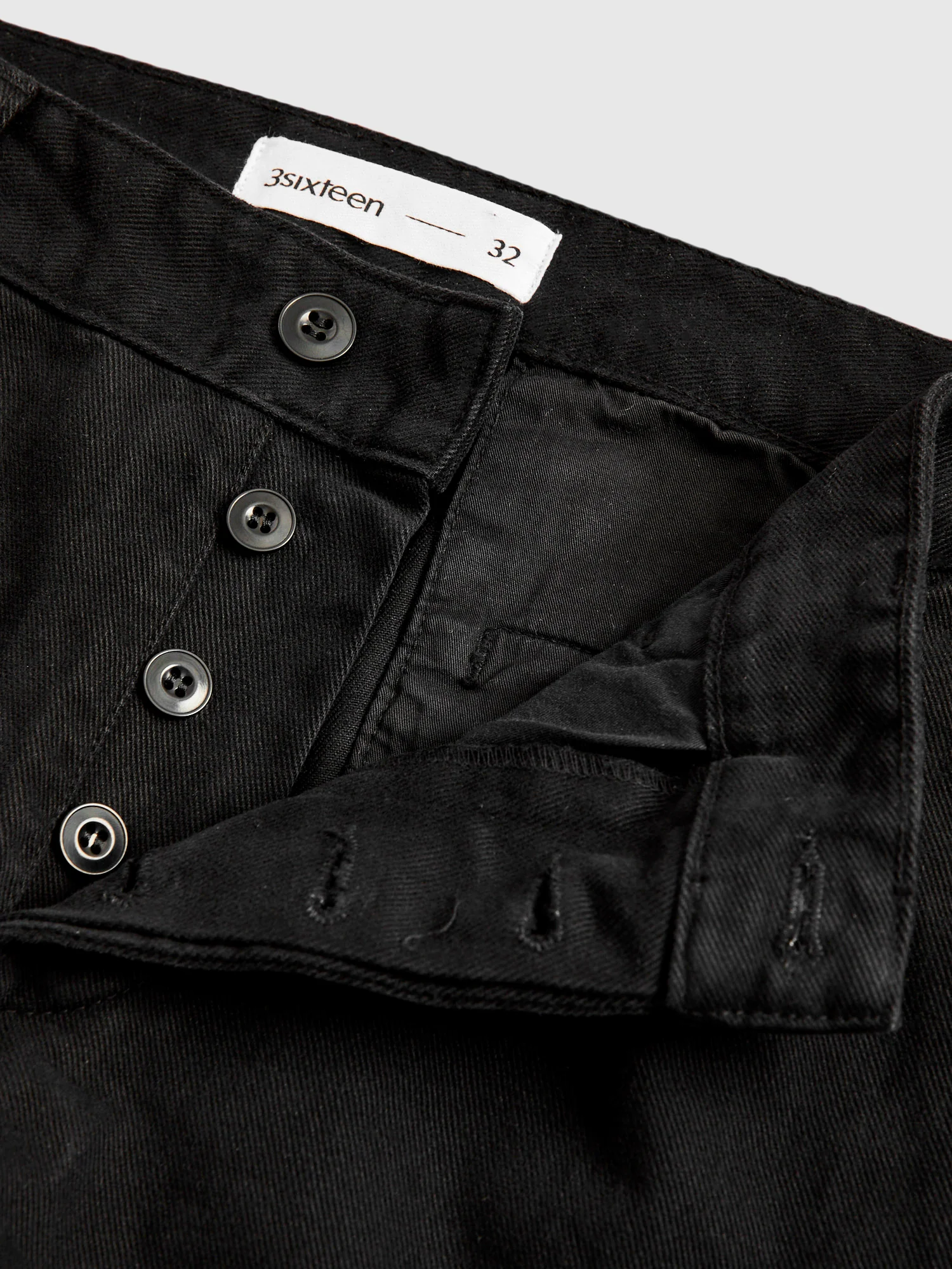 Work Pant in Black Twill - Image 7