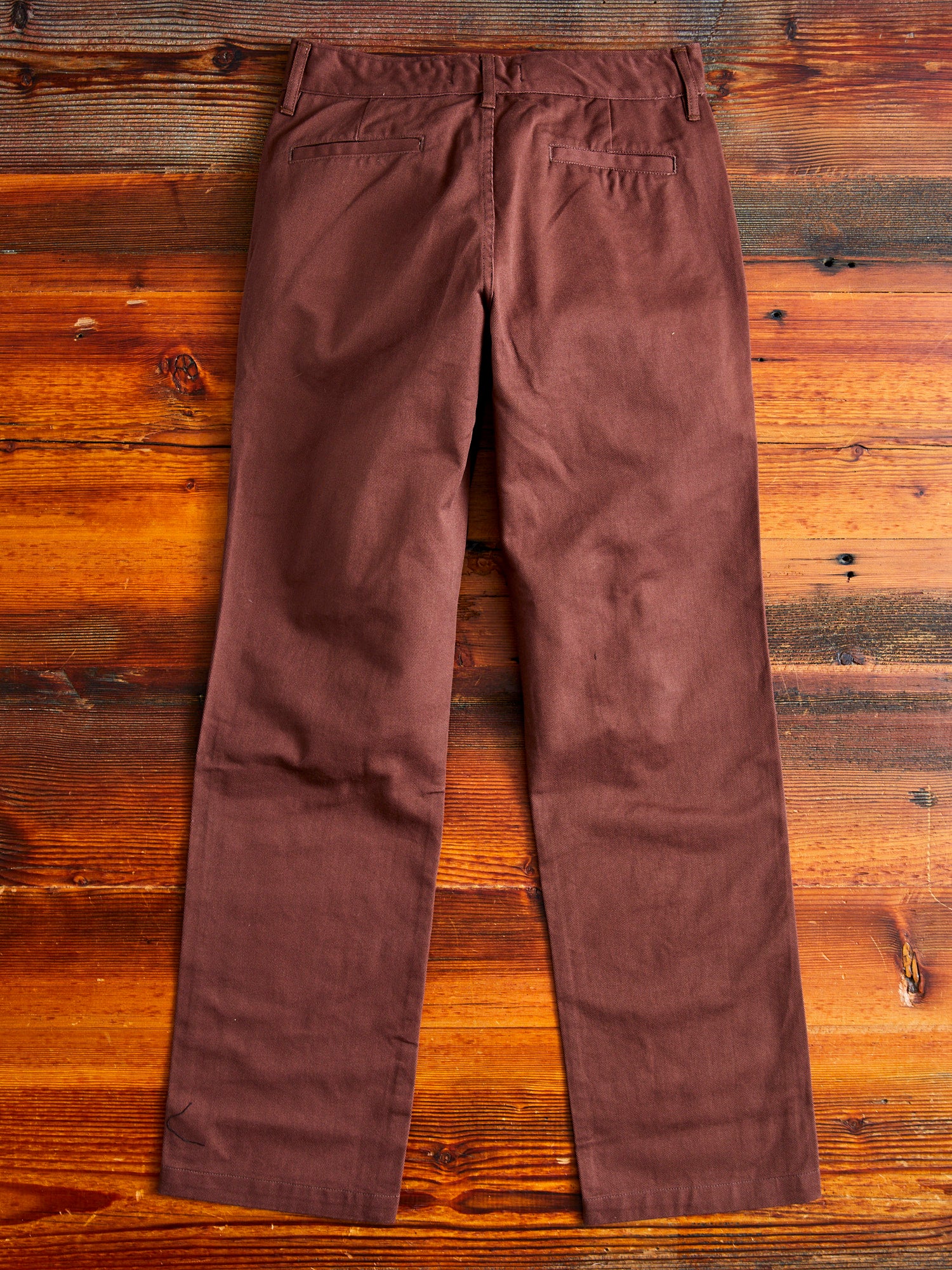 Work Pant in Brown Twill - Image 10