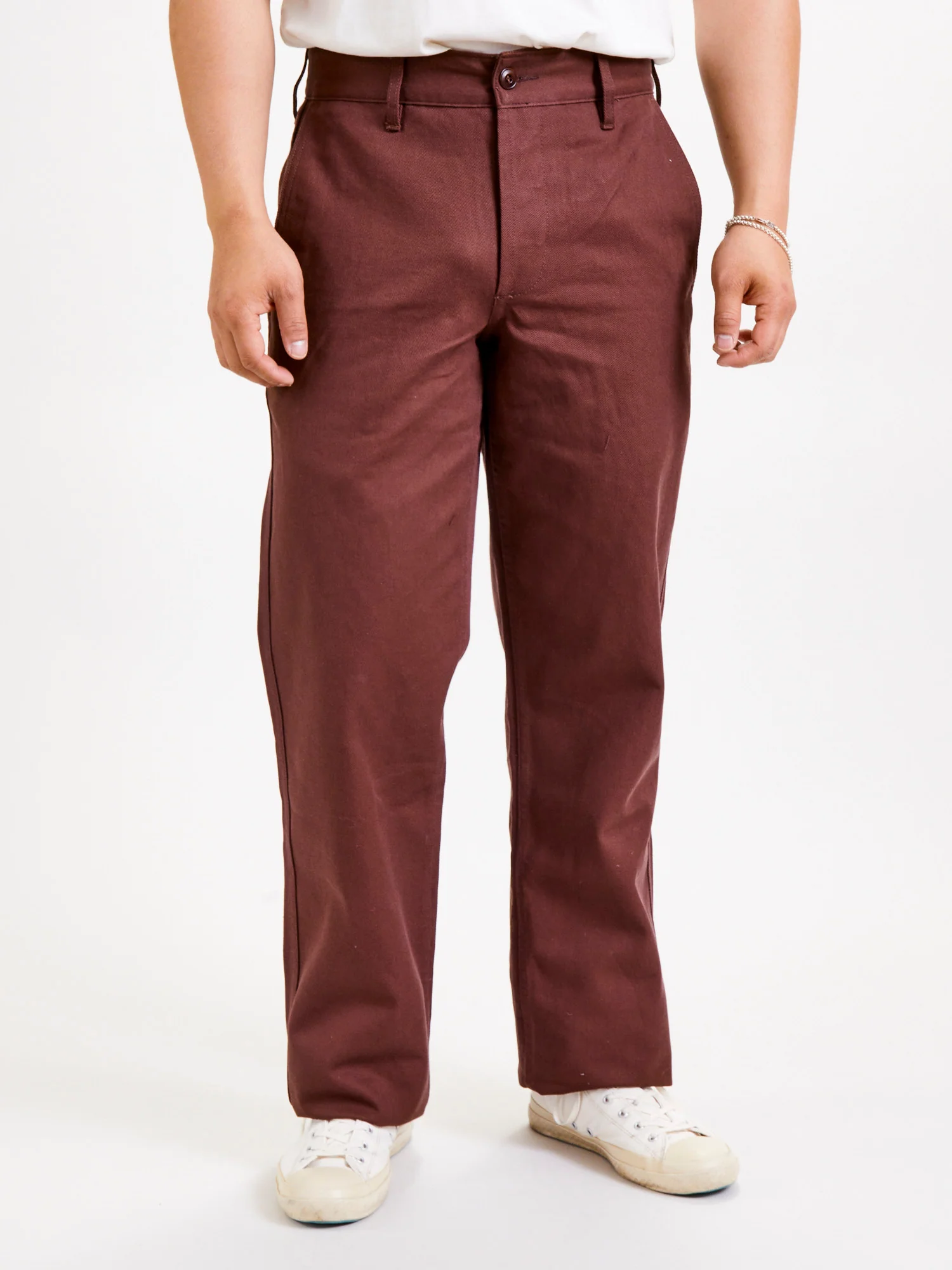 Work Pant in Brown Twill - Image 2