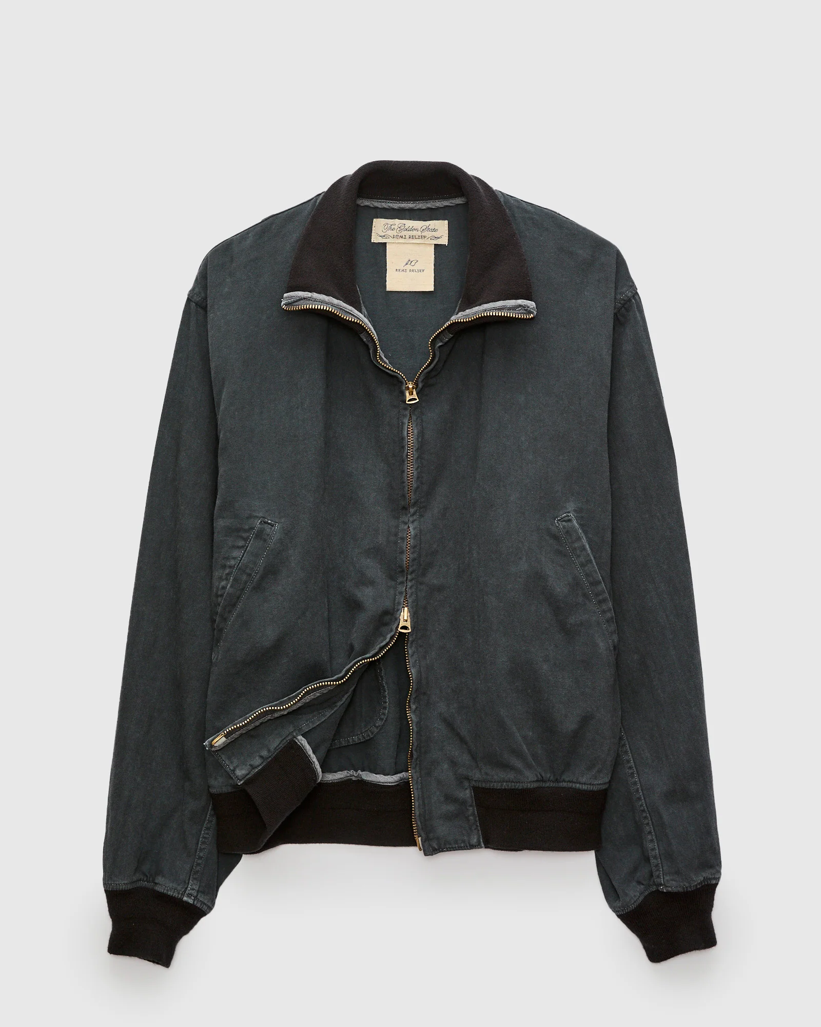 Work Twill Deck Jacket in Black - Image 2