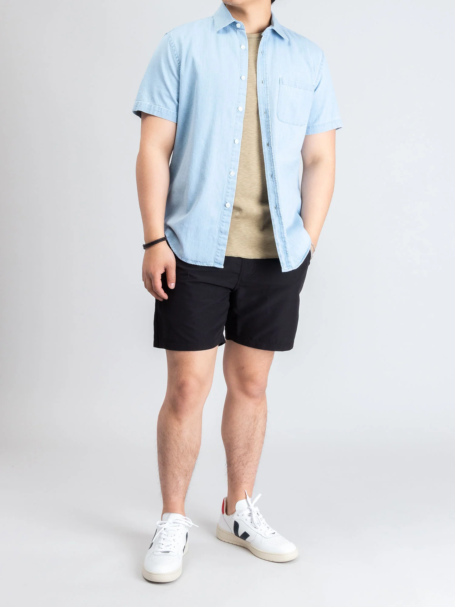 Woven Swim Shorts in Black - Image 8