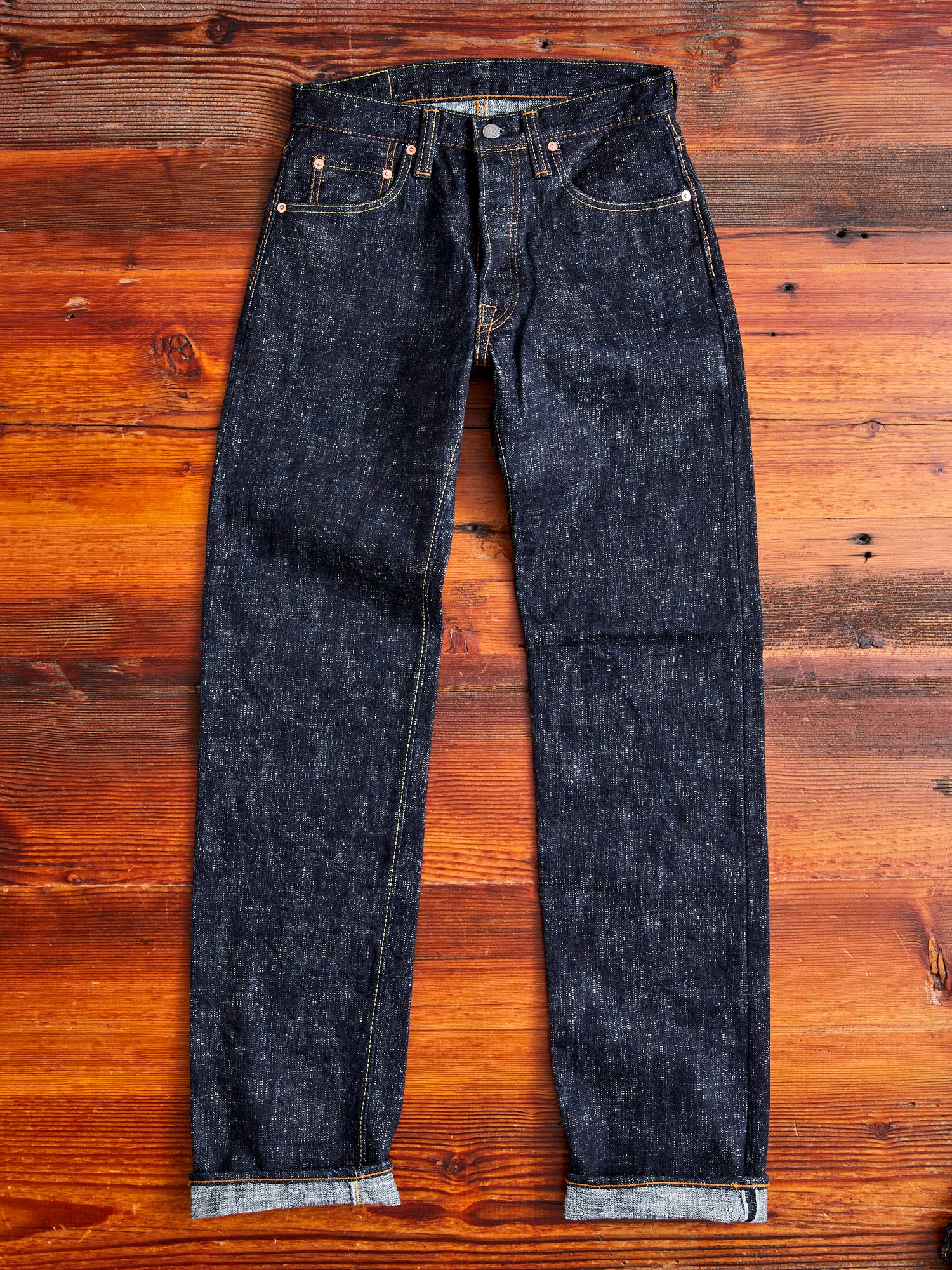 WSB-003 "Double Slub" 16oz Rinsed Selvedge Denim - Regular Straight Fit - Image 5