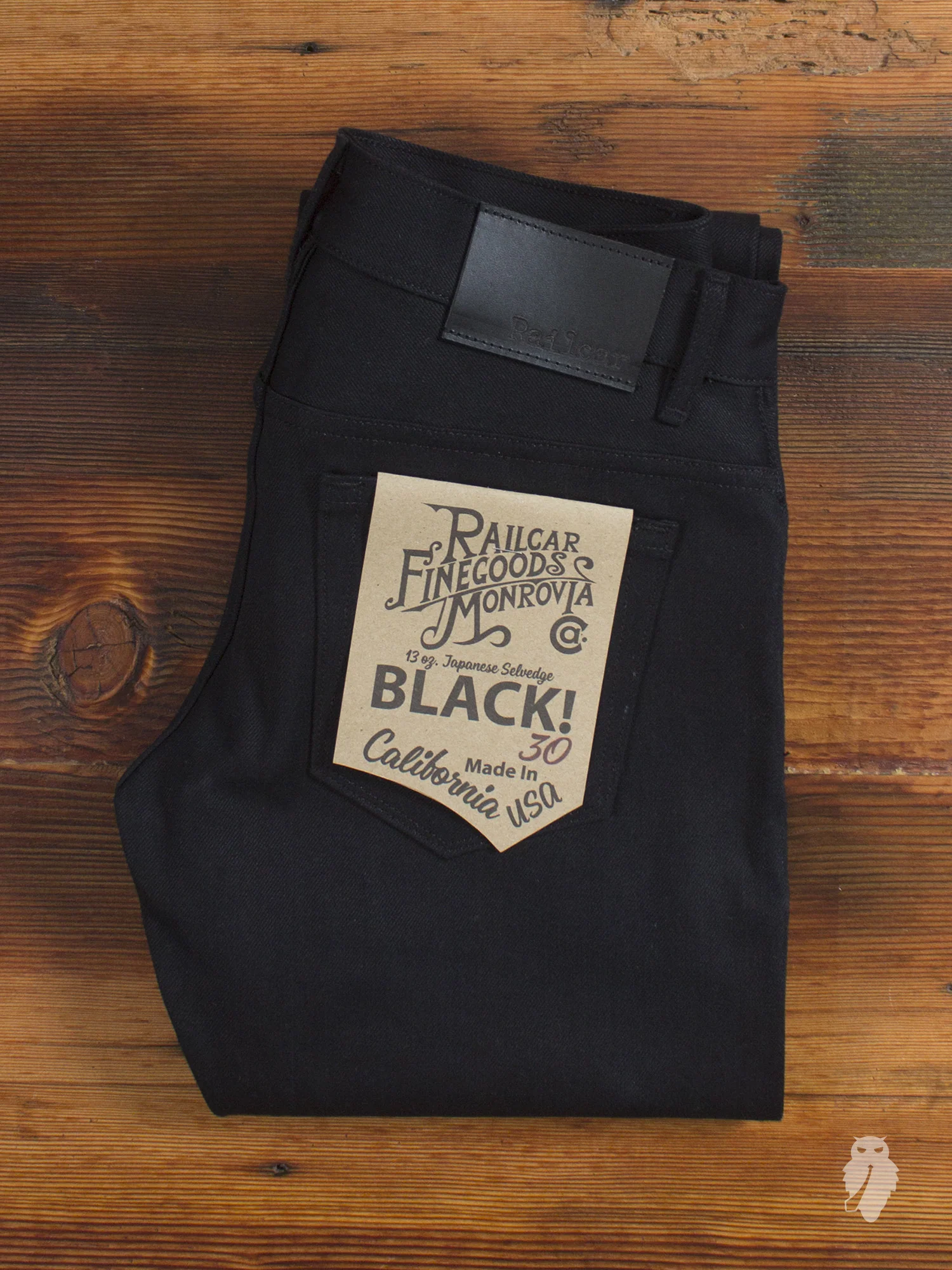 x026 13oz Black Selvedge Denim - Spikes Fit - Image 2