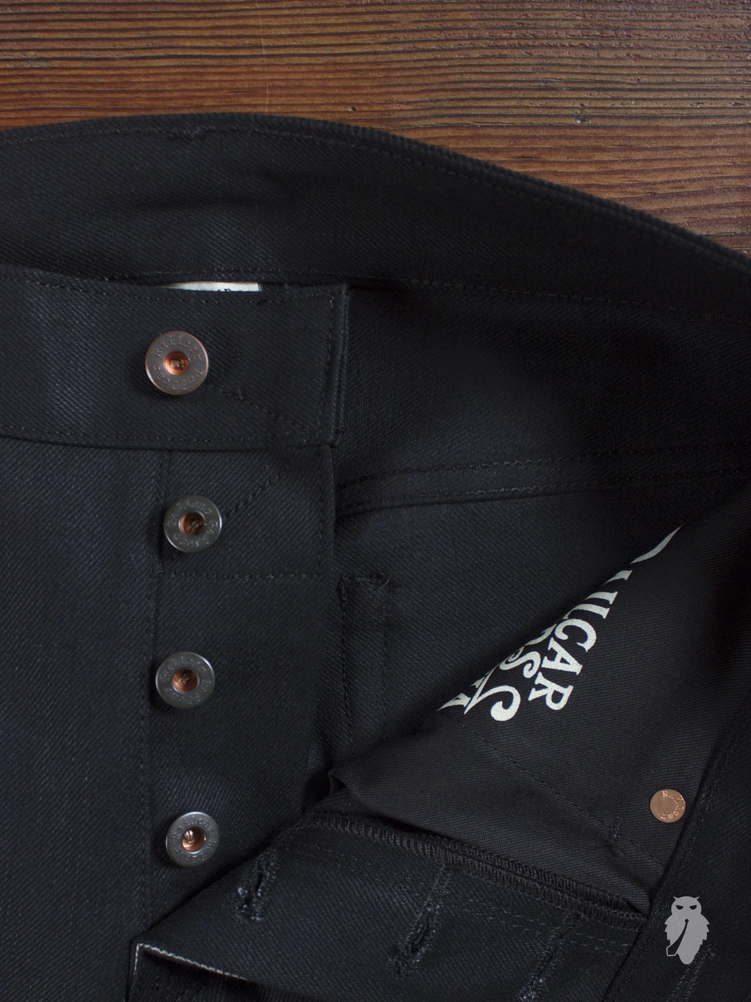 x026 13oz Black Selvedge Denim - Spikes Fit - Image 6