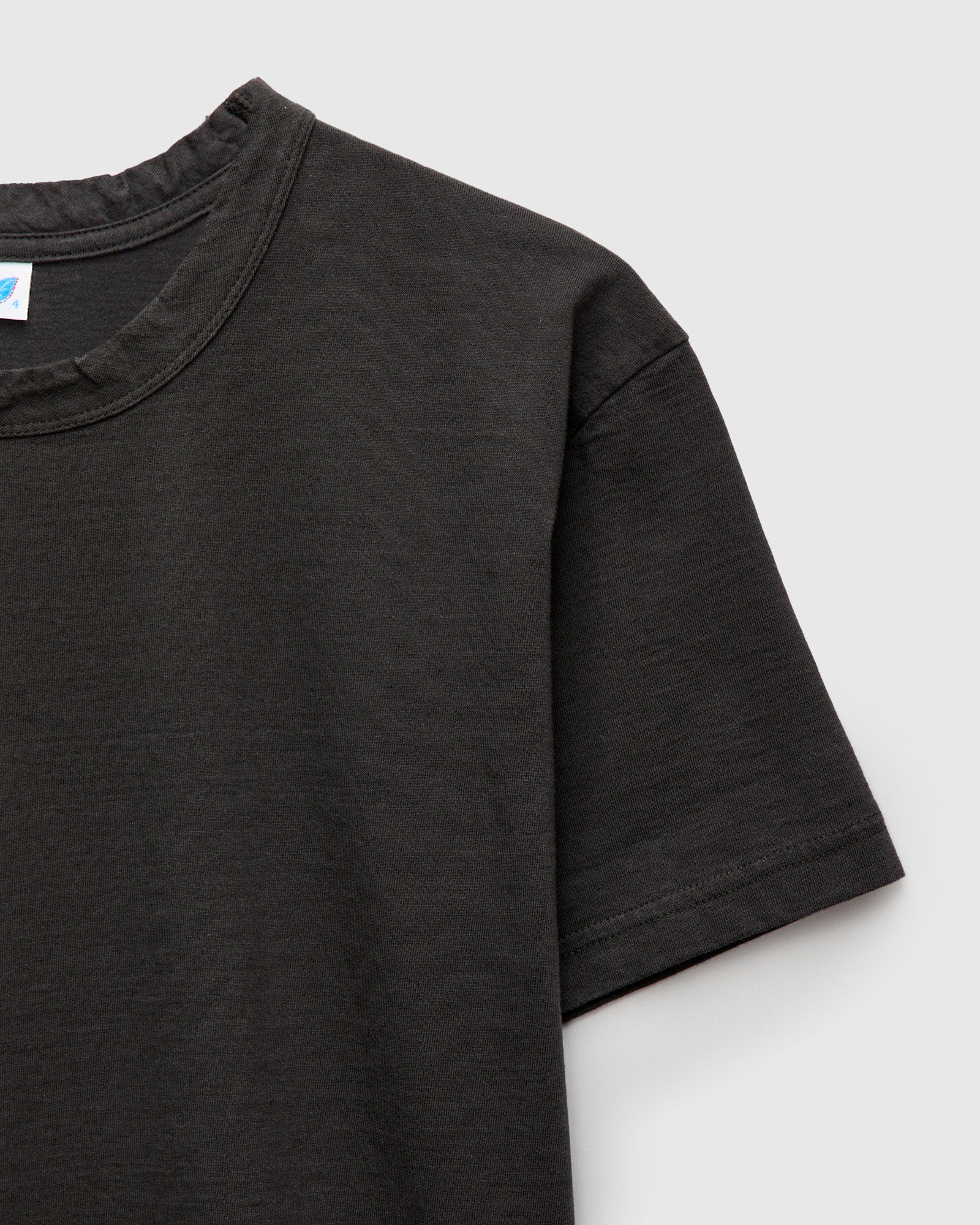"Moonrock" Jersey Slub T-Shirt in Charcoal Grey - Image 3