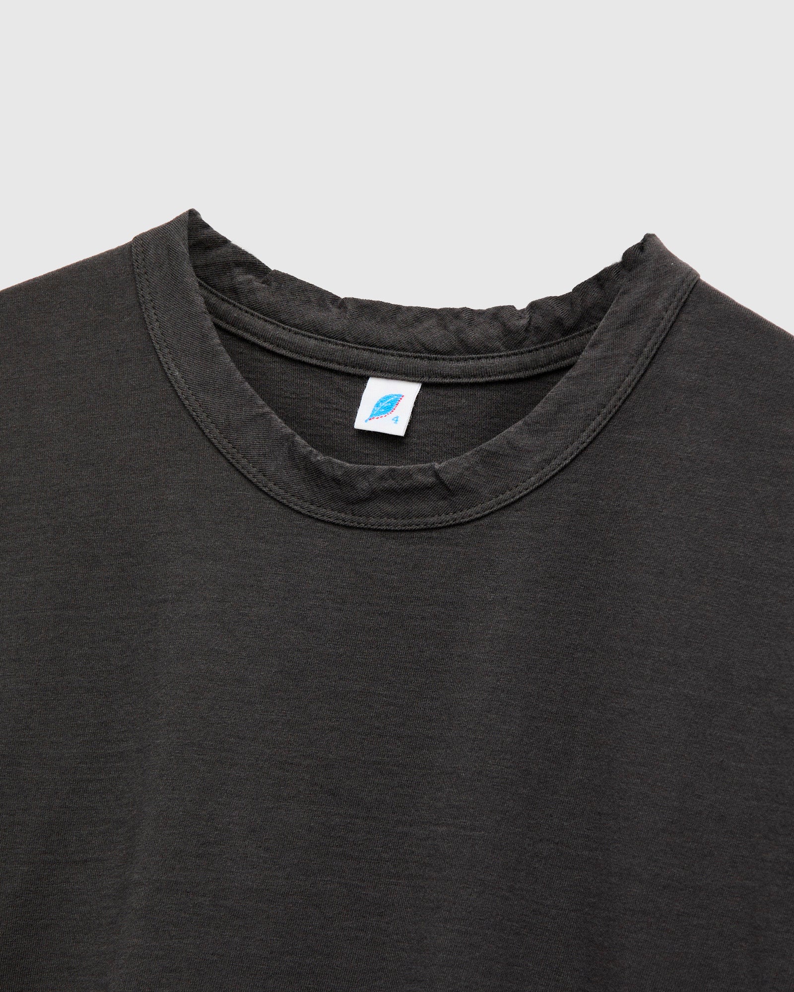 "Moonrock" Jersey Slub T-Shirt in Charcoal Grey - Image 4