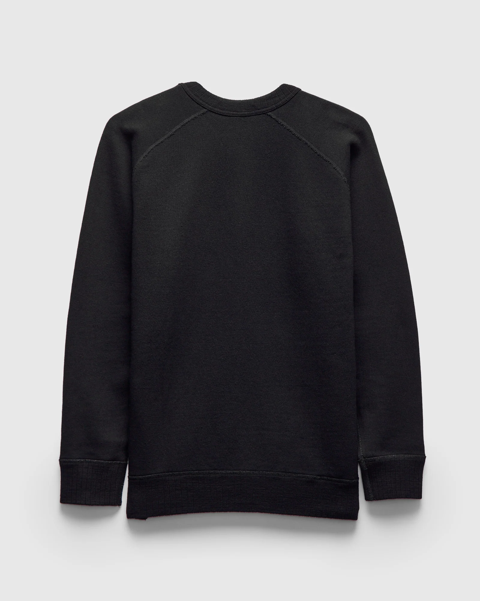 Yarn Dyed Knitted Sweatshirt in Indigo Black - Image 3
