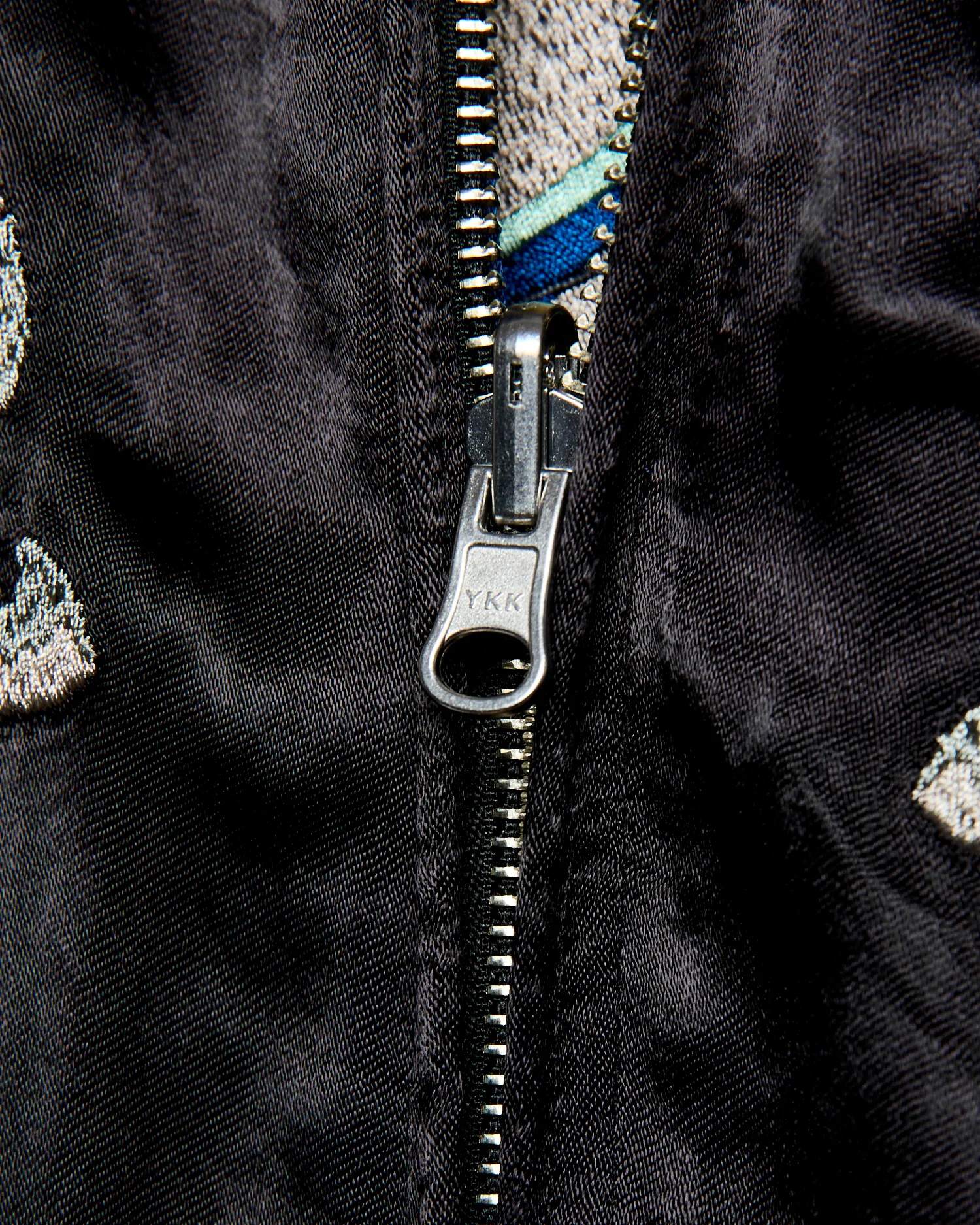 "Yoshino" Reversible Sukajan Souvenir Jacket in Black/Blue - Image 6